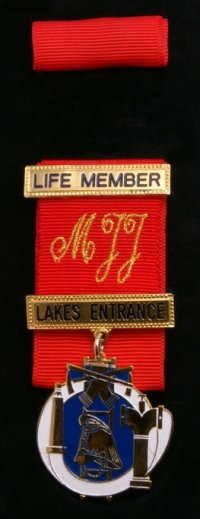 Brigade life membership (ribbon colour)